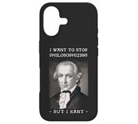 Immanuel Kant : Je Veux arrêter de Philosopher Le Jeu de Mots Coque pour iPhone 17