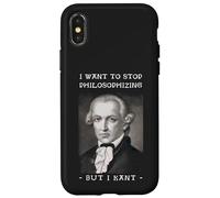 Immanuel Kant : Je Veux arrêter de Philosopher Le Jeu de Mots Coque pour iPhone X/XS