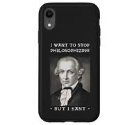 Immanuel Kant : Je Veux arrêter de Philosopher Le Jeu de Mots Coque pour iPhone XR