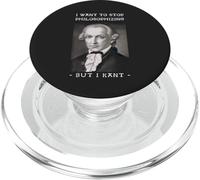 Immanuel Kant : Je Veux arrêter de Philosopher Le Jeu de Mots PopSockets PopGrip pour MagSafe