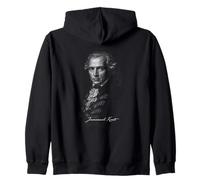 Immanuel Kant Portrait Classique du Philosophe des Lumières Sweat à Capuche