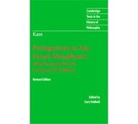 Immanuel Kant-Prolegomena to Any Future Metaphysics, Cambridge Texts in the History of Philosophy Immanuel Kant (Auteur)