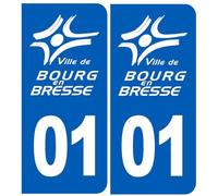 immatriculation 01 Bourg en Bresse - Sticker/autocollant