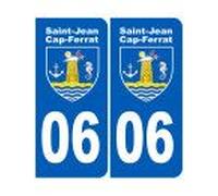 Immatriculation 06 Saint-Jean-Cap-Ferrat - Sticker/Autocollant