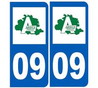 immatriculation 09 Ariège - Autocollant/Sticker