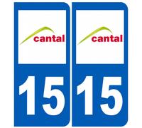 immatriculation 15 Cantal - Sticker/autocollant