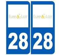 Immatriculation 28 Eure Et Loire - Sticker/Autocollant