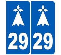 immatriculation 29 hermine - Sticker/autocollant
