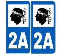 immatriculation 2A (Corse-du-Sud) - Sticker/autocollant G