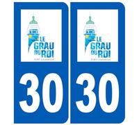 immatriculation 30 le Grau du Roi - Sticker/autocollant