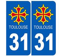 immatriculation 31 Toulouse - Autocollant/Sticker