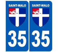 immatriculation 35 Saint-Malo - Sticker/autocollant