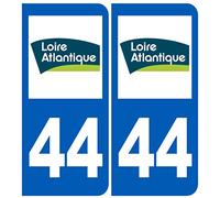immatriculation 44 (Loire-Atlantique) - Autocollant/Sticker