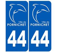 immatriculation 44 Pornichet - Autocollant(sticker)