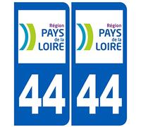 immatriculation 44 (région) - Autocollant/Sticker