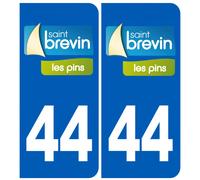 Immatriculation 44 Saint Brévin Les Pins - Sticker/Autocollant