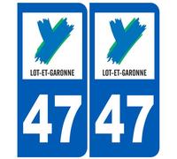 Immatriculation 47 (Lot-Et-Garonne) - Sticker/Autocollant