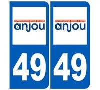Immatriculation 49 (Maine-Et-Loire) - Sticker/Autocollant