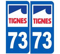 immatriculation 73 Tignes - Sticker/autocollant