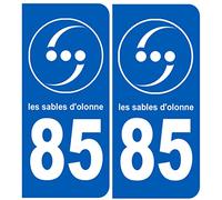 immatriculation 85 les Sables d'Olonne - Sticker/autocollant