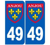 Immatriculation Anjou 49 Maine et Loire - Sticker