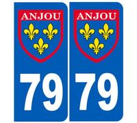 Immatriculation Anjou 79 Deux Sèvres - Sticker