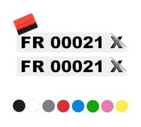 Immatriculation Bateau x2 Lettrage - Nom Bateau, Stickers et Autocollant Personnalisable - pour Bateau, Jet Ski, Voilier, Catamaran - Résistant Eau de mer et UV
