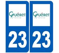 Immatriculation Guéret - Sticker/Autocollant