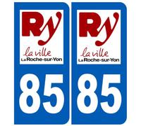 immatriculation La Roche-sur-Yon 85 - Autocollant(sticker)