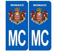 immatriculation MC Monaco - Autocollant/Sticker