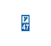 Immatriculation Motard 47 Lot Et Garonne - Sticker/Autocollant