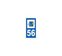 Immatriculation Motard 56 Morbihan - Sticker/Autocollant