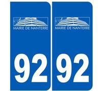immatriculation Nanterre 92 - Sticker/autocollant