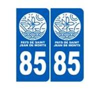 Immatriculation Pays De Saint-Jean-De-Monts 85 - Sticker/Autocollant