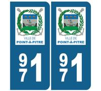 immatriculation Pointe-à-Pitre 971 - Sticker