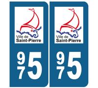 Immatriculation Saint-Pierre - Sticker/Autocollant