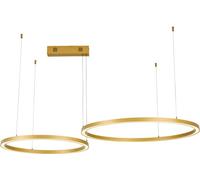 IMMAX NEO FINO NEW SMART luminaire suspendu 2 cercles, 60+80cm, 93W or, Zigbee 3.0, TUYA