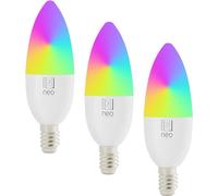 IMMAX NEO LITE SMART set 3x ampoule LED E14 6W RGB+CCT, dimmable, Wi-Fi, Beacon, DO, TUYA
