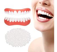 Immédiate Prothèses Dentaires 1 Set Fausse Dent Remplacement, Dent De Placages Instantanées Supérieure Et Inférieure, Kit Blanchiment Dentaire Couvrir Dents Manquantes Pour Hommes & Femmes