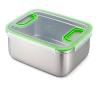 immer Boîte de conservation inox - Hermétique et anti-fuite, acier inoxydable 18/8, compatible lave-vaisselle, four jusqu’à 250°C, grande boîte alimentaire pour meal prep, marinade, stockage (9 L)