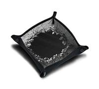 IMMERSION Piste de dés 21x21 cm - Plateau à dés Pliable Haute Qualité pour Jeu de Société - l'accessoire Parfait pour Vos Jeux - incassable - imprimé en France (Dark Hole)