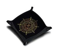 IMMERSION Piste de dés 21x21 cm - Plateau à dés Pliable Haute Qualité pour Jeu de Société - l'accessoire Parfait pour Vos Jeux - idéal pour Le Transport - incassable - imprimé en France (Azteque)