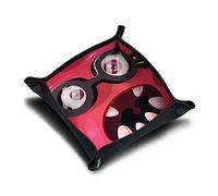 IMMERSION Piste de dés 21x21 cm - Plateau à dés Pliable Haute Qualité pour Jeu de Société - l'accessoire Parfait pour Vos Jeux - incassable - imprimé en France (Cool Monster Pink)