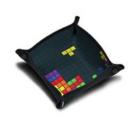 IMMERSION Piste de dés Retro Block 21x21 cm - Plateau à dés Pliable Haute Qualité pour Jeu de Société - l'accessoire Parfait pour Vos Jeux - incassable - imprimé en France