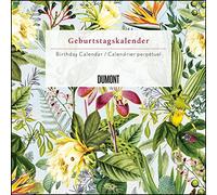 Immerwährender Geburtstagskalender floral - Archive by Portico Designs - Quadrat-Format 24 x 24 cm: Birthday Calendar - Calendrier perpétuel