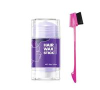 immetee Hair Wax Stick, Bâton de cire pour cheveux, Bâton de cire pour cheveux lisses pour femmes, Gel de contrôle des pointes, Smooth Frizz Hair Slick Stick.30g (Pourpre)