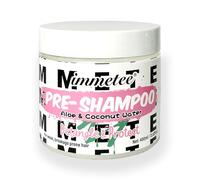 immetee Pré-shampooing à l'aloès et à l'eau de coco, Traitement Avant Shampooing pour Cheveux Secs,Démêler et Réparer les Cassures, 400ml/13.52oz