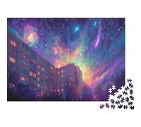 Immeuble Galactique Puzzle 1000 Pièces Jouet De Défi Adultes Et Personnes Âgées De Plus De 12 Ans Puzzle Créatif Jeu Éducatif Familial Cadeau De Décoration Intérieure 70x50cm/1000pcs