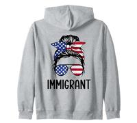 Immigrant America USA Pro Immigration Immigrants patriotes Sweat à Capuche