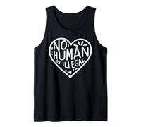 Immigrant Heart No Human is Illegal Rights Femmes Hommes Enfants Débardeur